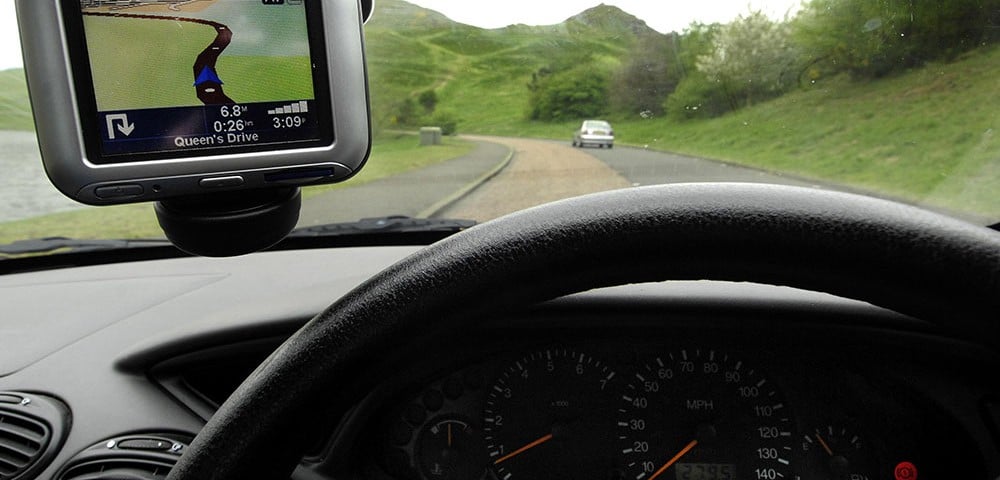 The position of your sat-nav can have an impact on your safety while driving