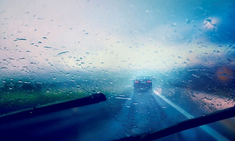 Large vehicles can often veer off road in strong winds