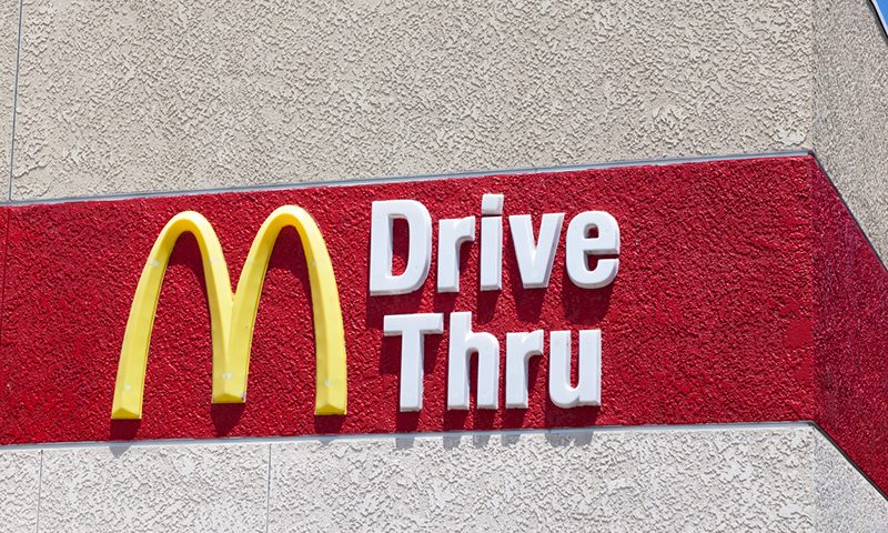 A driver was traced from a McDonald’s wrapper in his car