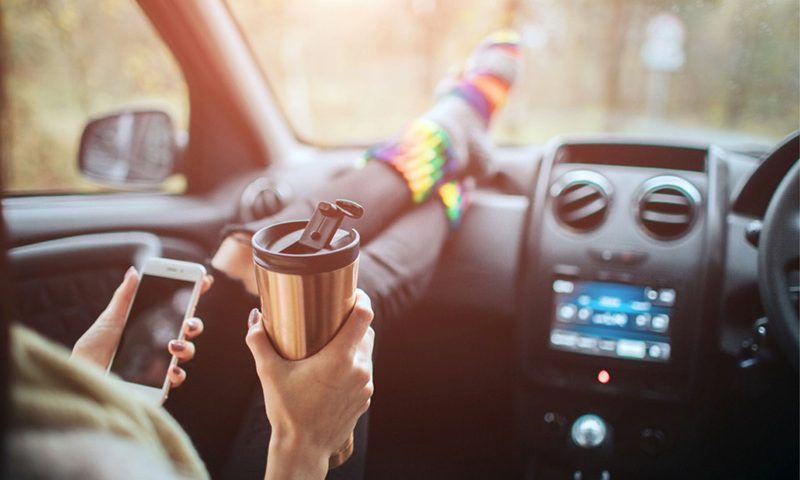 Passengers risk horrific injuries by putting their feet up on the dashboard.