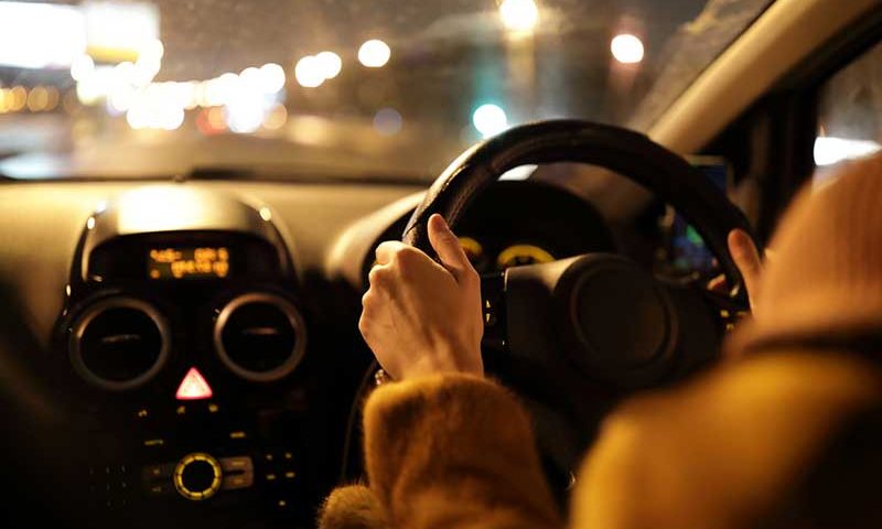 A third of accidents involving young drivers happen after dark