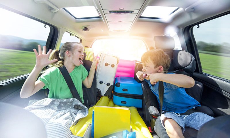 Kids make car journeys stressful