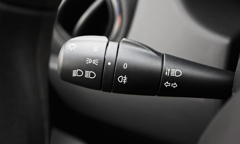 Indicator stick on a car