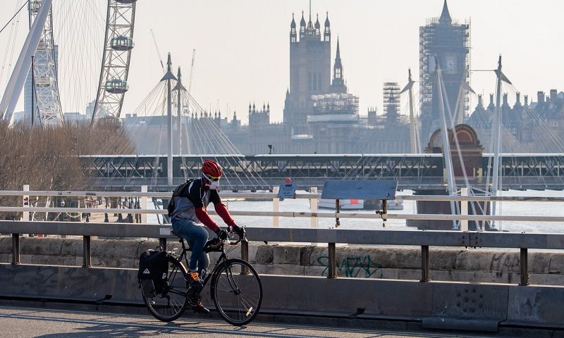 Cyclist in London