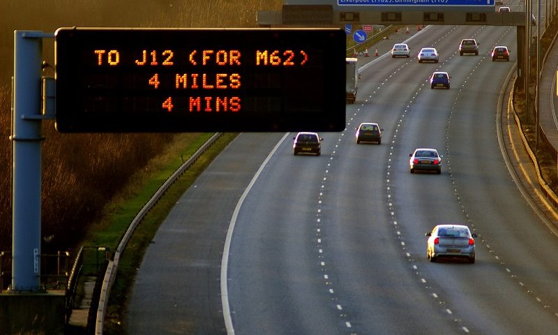 Cars on a motorway