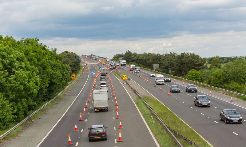 motorway maintenance traffic